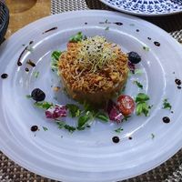 Delicious eggplant tartare at Marhaba in Gran Canaria