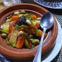 Veggie tajin with tofu and seitan at Marhaba in Gran Canaria