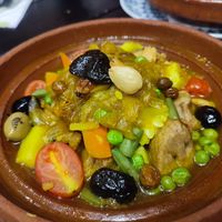 Tajin con carne vegetal con verdura y tofu at Marhaba in Gran Canaria