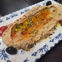 Lentil hummus with Truffle 😻🤤 at Marhaba in Gran Canaria