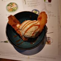 Caramel banana fritter at Wagamama in Newcastle Upon Tyne