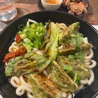 Vegetable gyoza Ramen at Wagamama in Newcastle Upon Tyne