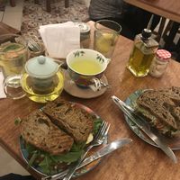 Caprese and Arabic panini! Delicious!!! ?  at La Rabona Peruvian Deli in Cusco