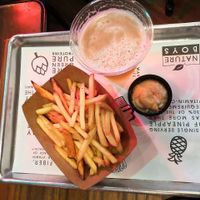 Fries (potato + batata)  at Nature Boys in Tel Aviv