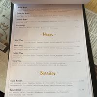 Menu  at be Well in Bochum