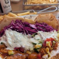Die super leckere Gyrostasche at be Well in Bochum