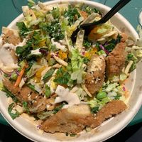Crispy chicky salad, $11.50 at Beatnic - Rockefeller Plaza in New York City