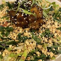 Gluten Free Peanut Crunch Salad 🥗  #Veganuary at Beatnic - Rockefeller Plaza in New York City