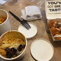 Mexican Street Corn, Mac n Cheeze, Cauliflower Buffalo Bites  at Beatnic - Rockefeller Plaza in New York City