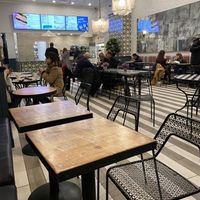 Dining area at Beatnic - Rockefeller Plaza in New York City
