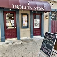 Exterior of the historic building in the Oregon District at The Trolley Stop in Dayton