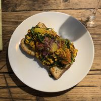 GF tofu scramble   at The Old Bicycle Shop in Cambridge