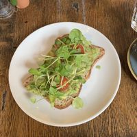 Gf vegan avo toast   at The Old Bicycle Shop in Cambridge