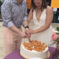 Caramel popcorn cake   at The Red Bandana Bakery in Bethesda