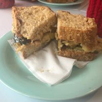 roasted veggie sammich at The Red Bandana Bakery in Bethesda