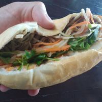 Excellent vegan sandwich with tofu for 15k at Vegetarian Restaurant in Savannakhet
