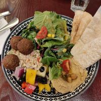 Falafel meal at Hummus Kitchen at Parnas Mall in Seoul