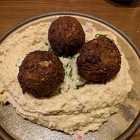 hummus with falafel, without the cream sauce at Hummus Kitchen at Parnas Mall in Seoul
