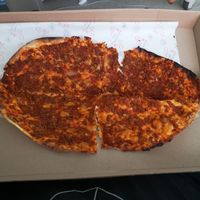 Lahmacun. Looked so good I started to rip it then remembered the photo for the app lol at VegaNarsist - Nişantaşı in Istanbul