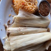 Bean tamales  at Curra's Grill in Austin
