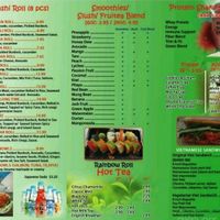 A view of their menu pt.1 at Island Boba & Tea in Indio