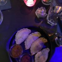 Vegan piroski at Cafe Bar 67 in Athens