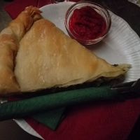 Leak pie at Cafe Bar 67 in Athens