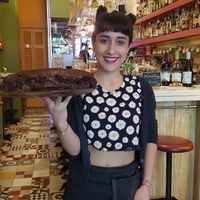 Chocolate hazelnut cake at Cafe Bar 67 in Athens