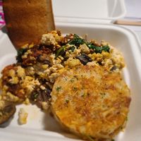 Tofu scramble hashbrowns and toast  at Snooze - Larimer St in Denver