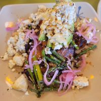 Sweet Potato Veggie Smash Up (sub tofu) at Snooze - Larimer St in Denver