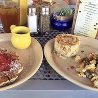 Tofu scramble and pancakes  at Snooze - Larimer St in Denver