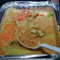 Masaman Curry with vegetables: sweet and nutty in flavor at Oriental Food Market & Take-out in West Palm Beach