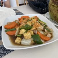 Thai vegetable stir fry   at Golden Paradise in Phuket