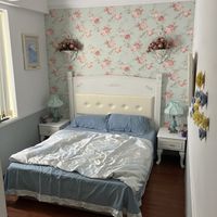 the very comfortable bed / room   at Loving Hut Paradise Island in Penghu