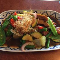 Lemongrass crispy mock duck  at Madame K's Vegetarian - Williamstown in Williamstown