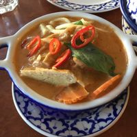 Mock chicken red curry at Madame K's Vegetarian - Williamstown in Williamstown
