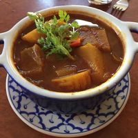 Mock lamb Madras curry at Madame K's Vegetarian - Williamstown in Williamstown