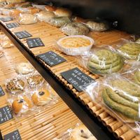 These all kinds of bread are all delicious :) at Prema Bakery in Komaki