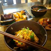 veggie lunch set at Shan Kitchen in Yangon