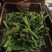 Spinach salad 😍😍 at Shan Kitchen in Yangon
