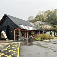 Outside of the venue  at Cletwr in Trer Ddol