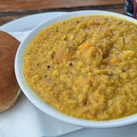 Sweet potato Dhal at Cletwr in Trer Ddol