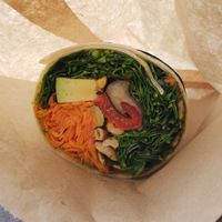 Salad wrap at Okere Falls Store in Rotorua