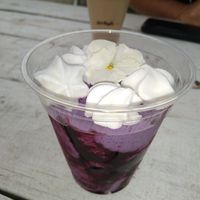 Violet milkshake at MIlky Way Shakes in Austin