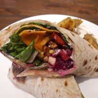 Burrito with sweet potatos at Tsai Chi Ya - Vegetable Market - Vegan Project in Taichung