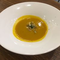 Pumpkin soup at VegFarm - Wú Guójiè Shū Shí in Taichung