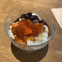 Rice pudding and persimmon   at Niceness in Nago