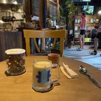 Banana ice cream lassi  at Niceness in Nago