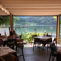 Restaurant view at La Taverna in Levico Terme