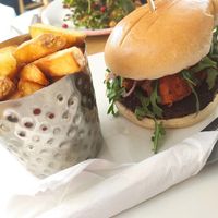 vegan burger at Serpentine Bar & Kitchen in London